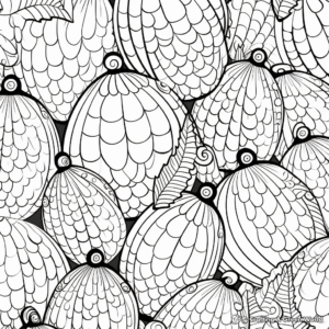 Acorn Pattern Coloring Pages for Adults 4