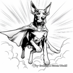 Action-Packed Doberman Coloring Pages 4