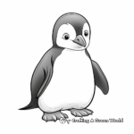 Adorable Adélie Penguin Coloring Pages 1
