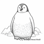 Adorable Adélie Penguin Coloring Pages 4
