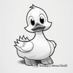 Adorable Baby Paper Duck Coloring Pages 3