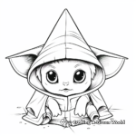 Adorable Baby Yoda Coloring Pages 1