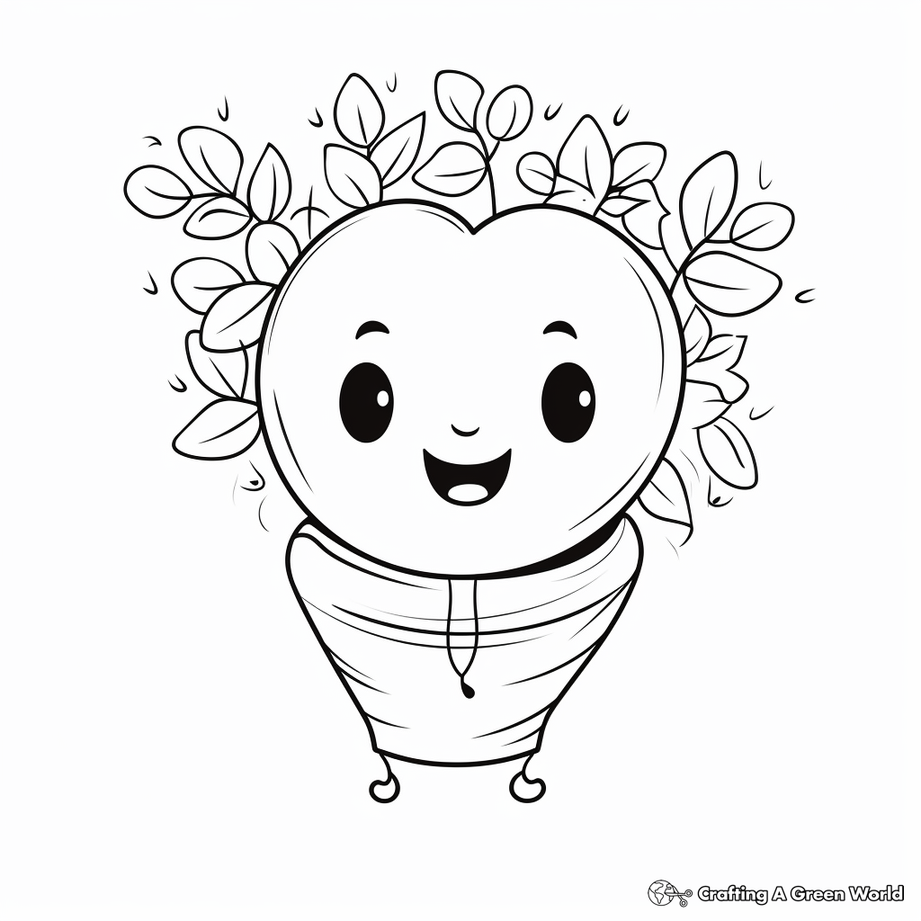 Adorable Balloon Positivity Coloring Pages for Children 1