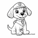 Adorable Beagle Police Dog Coloring Pages 2