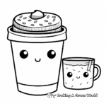 Adorable Starbucks Coffee Cup Coloring Pages 3