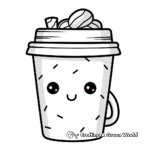 Adorable Starbucks Coffee Cup Coloring Pages 4