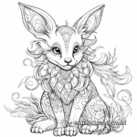 Adult Eevee Coloring Pages with Intricate Patterns 1