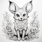 Adult Eevee Coloring Pages with Intricate Patterns 2