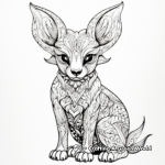 Adult Eevee Coloring Pages with Intricate Patterns 4