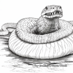 Adult Titanoboa Coloring Pages - Attention to Detail 3