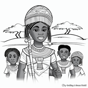 African Mythology and Folklore Coloring Pages 3