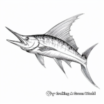 Agile Blue Marlin Coloring Pages 2