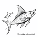 Agile Blue Marlin Coloring Pages 4