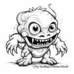Alien Monster Coloring Pages 2