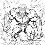 All-powerful Hulk Coloring Pages 1