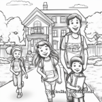 Alumni Returning to School Homecoming Coloring Pages 3