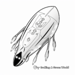 Amazing Bioluminescent Squid Coloring Pages 1