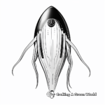 Amazing Bioluminescent Squid Coloring Pages 4
