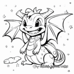 Amazing Space Dragon Coloring Pages 2