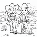 American Wild West Coloring Pages 1