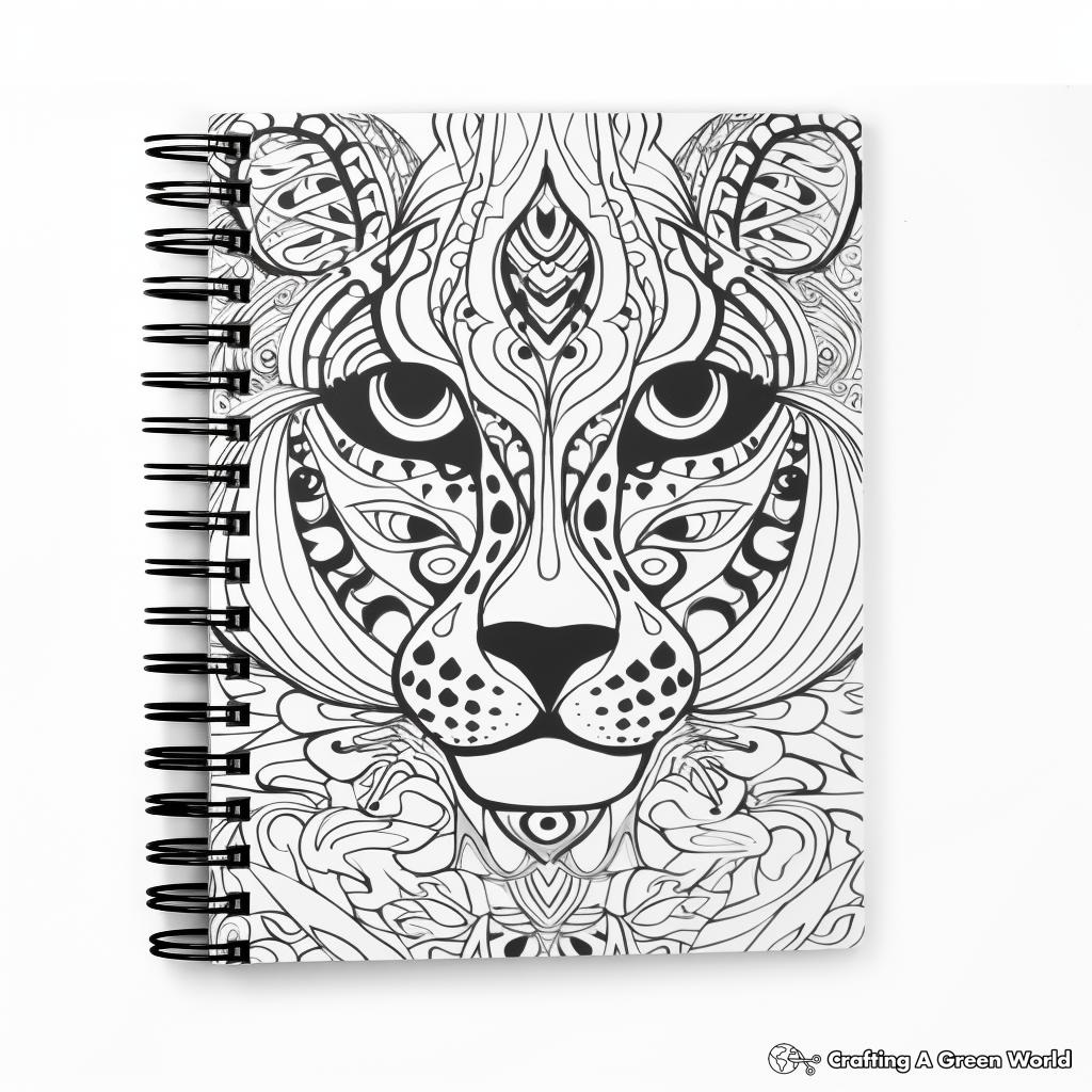 Animal Print Binder Cover Coloring Pages 2