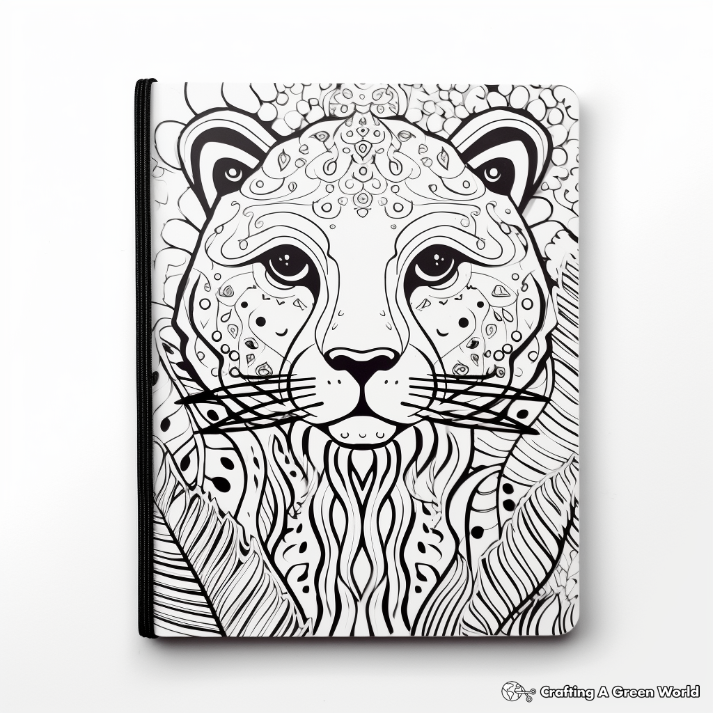 Animal Print Binder Cover Coloring Pages 3