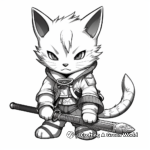 Anime Inspired Cat Ninja Coloring Pages 3