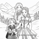 Anna’s Journey: Fearless Princess Coloring Pages 1