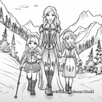 Anna’s Journey: Fearless Princess Coloring Pages 2