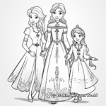 Anna’s Journey: Fearless Princess Coloring Pages 3