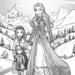 Anna’s Journey: Fearless Princess Coloring Pages 4