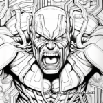 Artist-Inspired Abstract Hulk Coloring Pages 2
