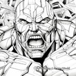 Artist-Inspired Abstract Hulk Coloring Pages 3
