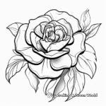 Artist Inspired: Abstract Rose Concept Coloring Pages 4