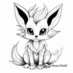 Artistic Abstract Eevee Coloring Pages 1