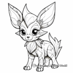 Artistic Abstract Eevee Coloring Pages 3