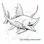 Artistic Abstract Marlin Coloring Pages 4