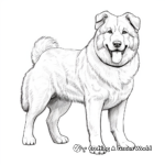 Artistic Akita Coloring Pages for Creativity Boost 1