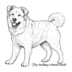 Artistic Akita Coloring Pages for Creativity Boost 3