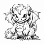Artistic Dragon-Monster Coloring Pages 1
