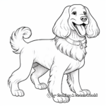 Artistic Modern Cocker Spaniel Coloring Pages for Artists 3