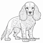 Artistic Modern Cocker Spaniel Coloring Pages for Artists 4