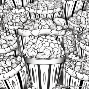 Artistic Popcorn Texture Coloring Pages for Artists 4