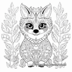 Artistic Raccoon Coloring Pages 1