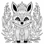 Artistic Raccoon Coloring Pages 2