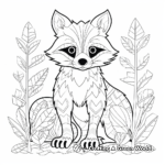 Artistic Raccoon Coloring Pages 4