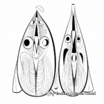 Artistically Abstract Squid Coloring Pages 4