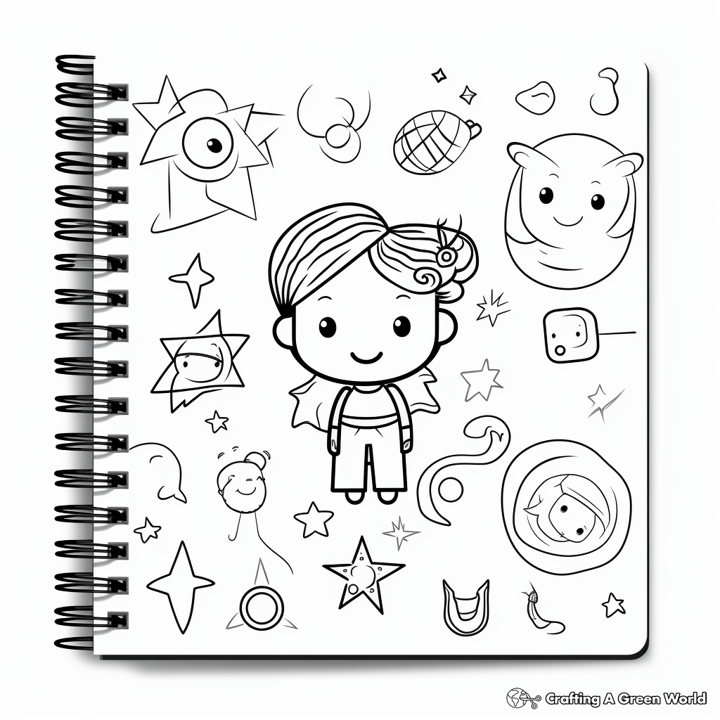 Astrological Signs Binder Cover Coloring Pages 1