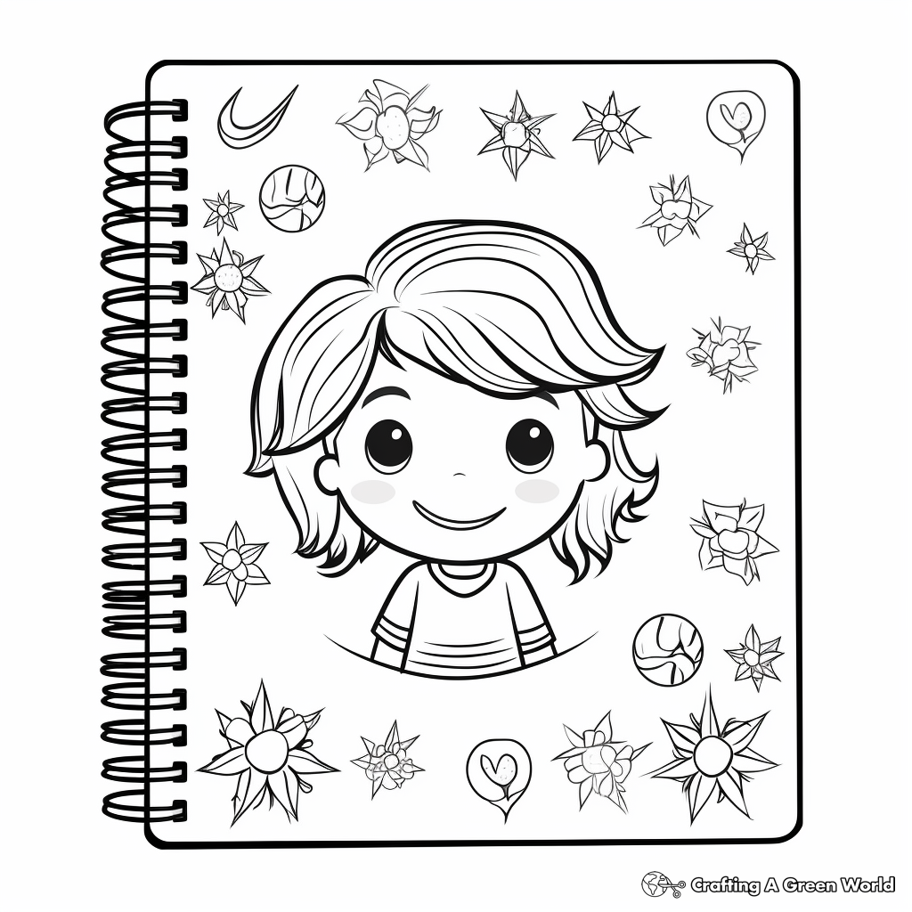 Astrological Signs Binder Cover Coloring Pages 2