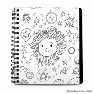 Astrological Signs Binder Cover Coloring Pages 3